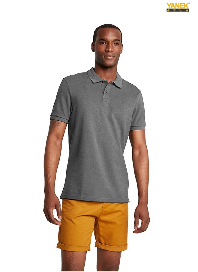 YANEK Men's Regular Fit Polo Shirt Premium Half Sleeve Tee  - Image 4