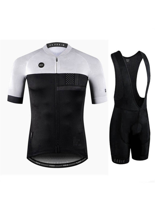 Short Sleeve Strap Shorts Cycling Suit Gobik Bicycle Silicone Cushion