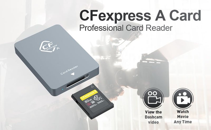 Artek CFexpress Type A Card Reader USB 3.2 Gen 2 with Transfer up to 10GB/s Compact Slim Metal Body with Type C to C and Type C to A Cable Included (Type A) - Image 4