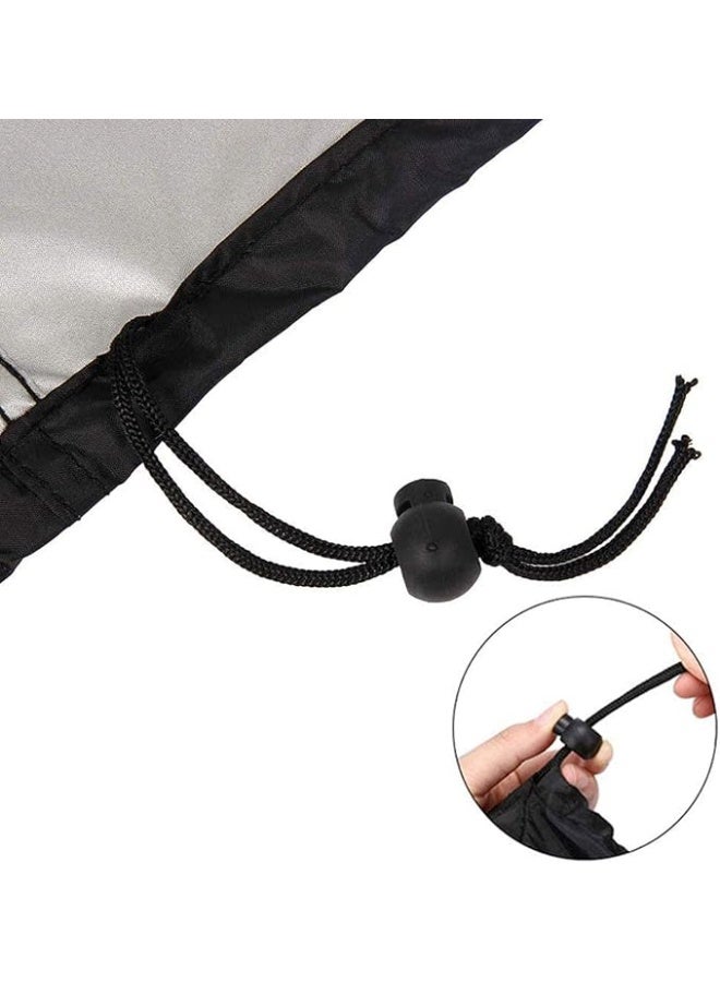 Garden Furniture Covers, V/L Shape Outdoor Patio Sofa Covers Universal Sectional Furniture Cover Waterproof Dustproof 420D Heavy Duty Garden Bench Protector,Black,286x286x82cm - Image 4