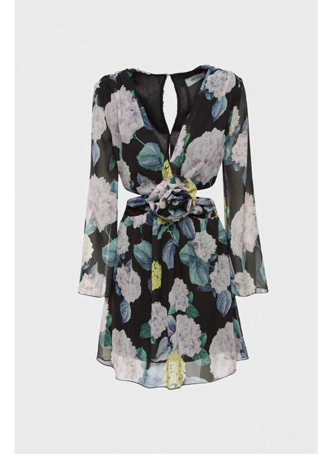 BSB Floral dress with flower applique - Gold label - Image 4