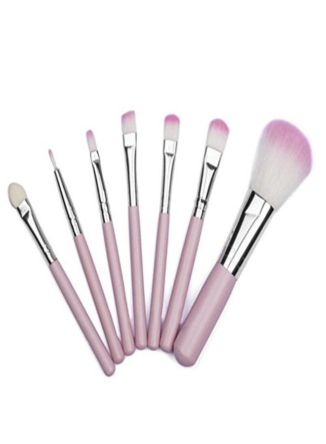 Gugzy® 7pcs Girl Powder Eyeshadow Makeup Brush Kit Pro Quality Cosmetic Tool for women (Pink) - Image 3