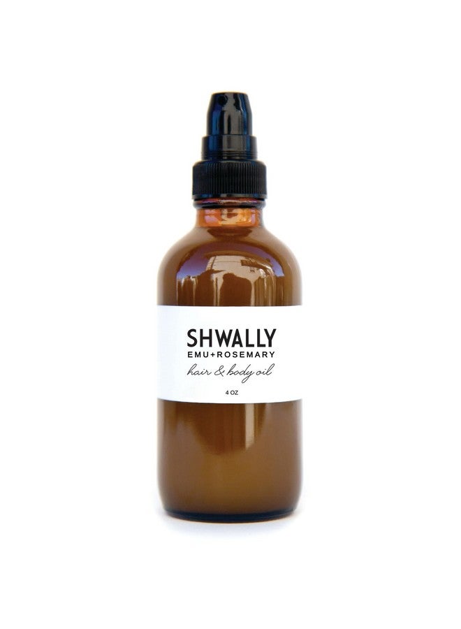 Shwally Nourish & Protect Hair & Body Oil Serumpure Emu Rosemary Macadamia Castor Coconut & Olive Oils For Hair Growth Strengthening Split Ends & Dry Scalp6 Months Supply4 Oz - Image 1