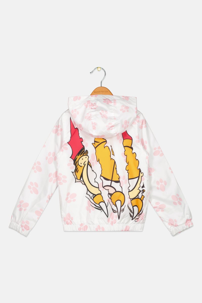 nickelodeon جاكيت واقي من الرياح بأكمام طويلة بطبعة جارفيلد × نيكيلوديون للأطفال الأولاد، متعدد الألوان - Image 3