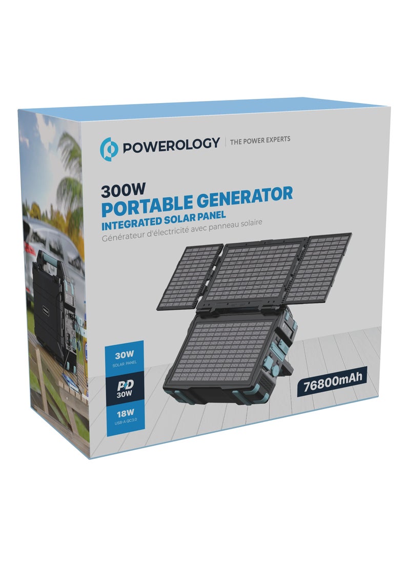 Portable Solar Power Generator 76800mAh 300W (600W Max) QC - Black - pzsku/ZD08CFFBBCE0D615C5FF9Z/45/_/1733907316/0a318513-e0d1-456c-9cb3-56f51c58b601