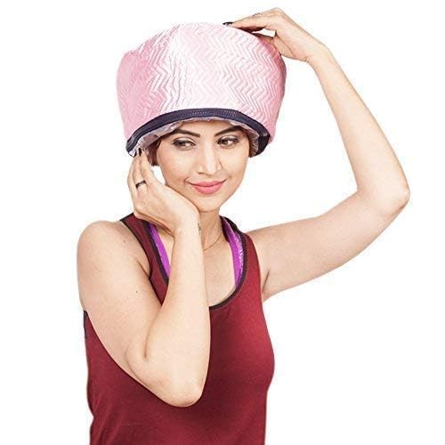 ODMART Hair Care Thermal Head Spa Cap Treatment with Beauty Steamer Nourishing Heating Cap Spa Cap For Hair Spa Cap Steamer For Women Multi color - Image 2