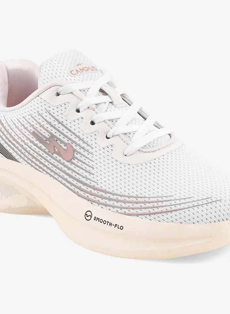 Campus  Women Camp-Lex Memory Foam Lace-Up Running-White for Women | Best Price UAE