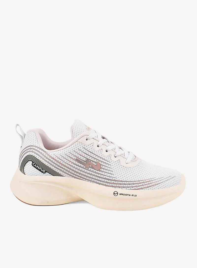 Campus  Women Camp-Lex Memory Foam Lace-Up Running-White for Women | Best Price UAE