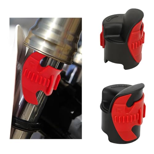 SHMZK 2 PCS Motorcycle Fork Seal Cleaner Tool 4555mm Motorcycle Shock Absorber Fork Seal Mate Tool Front Fork Seal Oil Cleaning Tool for Dirt Bike Motorcycle Accessories Red - Image 1