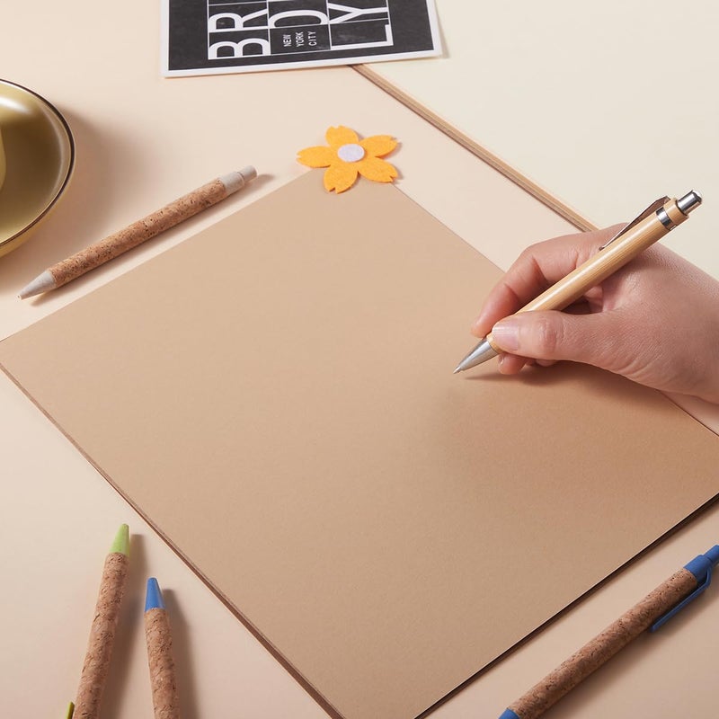 Topeen 30 Sheets 8.5x11 Color Tones Cardstock Paper 250GSM Thick Paper Cards for Birthday Party, Invitations and DIY Crafts Decoration (Brown) - Image 4