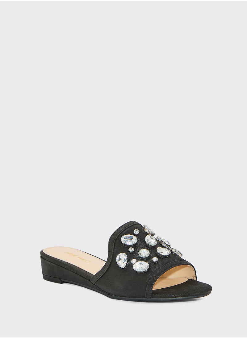 NINE WEST - Tuchi Slides - Image 1