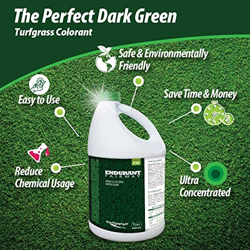 Endurant Turf Colorants - Fairway Spray On Green Grass Paint for Lawns - Revives Dry, Patchy Yards - Dark Grass Hue - Easy to Use, Concentrated Turf Grass Dye - Covers Approx 10,000 Sq Ft - 1 Gal - Image 4
