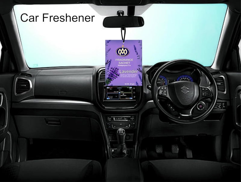 AROMIND AROMIND Lavender Fragrance Sachet 20g Each Pack of 6 Scented Pouches for Wardrobe Car Home  - Image 5