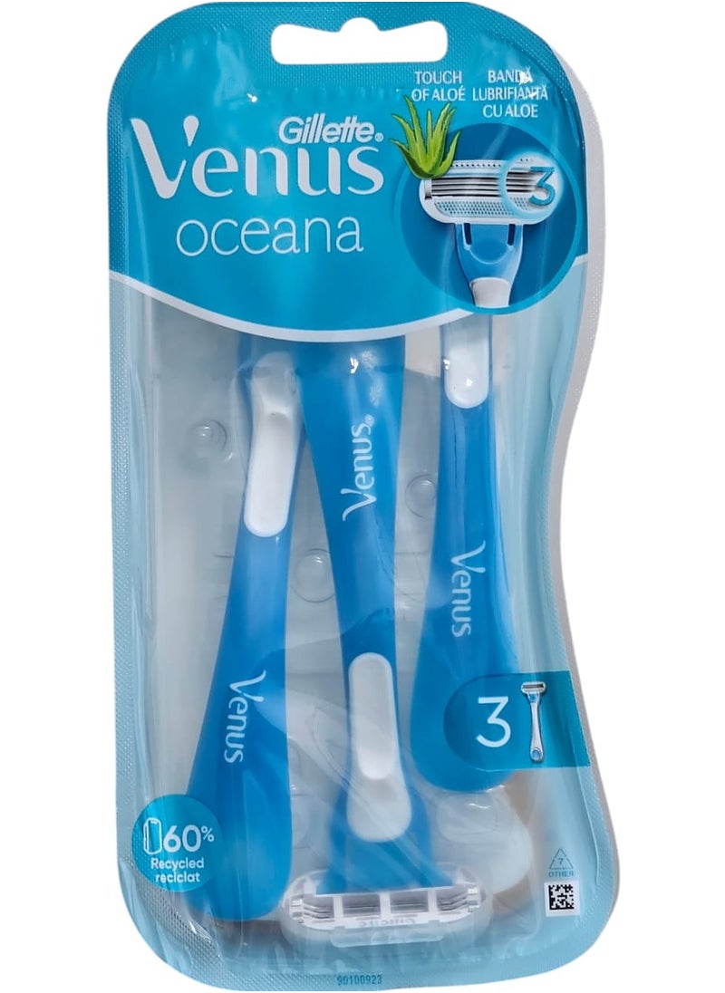 Venus Gillette Venus Oceana Disposable Shaver - 3 Blades  - Image 1
