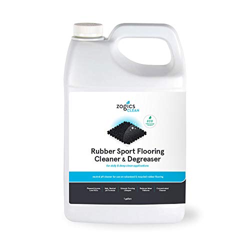 Zogics Rubber Flooring Cleaner and Degreaser – Cleaner Concentrate and Heavy Duty Degreaser for Rubber Floors and Mats, Biodegradable and Non Toxic Cleaner (1 Gallon) - Image 1