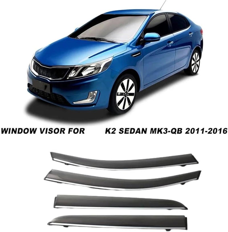 Wivplex Window Visor for Kia K2 Sedan - Image 5