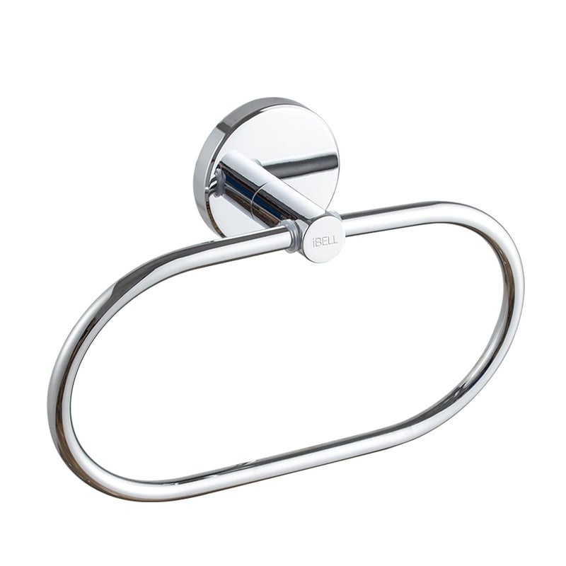 IBELL Stainless Steel Set of 6PcsBathroom Hardware Set Towel BarSoap HolderToothbrush Holder with TumblerToilet Paper HolderHookTowel Ring - Image 2