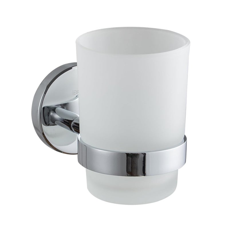 IBELL Stainless Steel Set of 6PcsBathroom Hardware Set Towel BarSoap HolderToothbrush Holder with TumblerToilet Paper HolderHookTowel Ring - Image 5