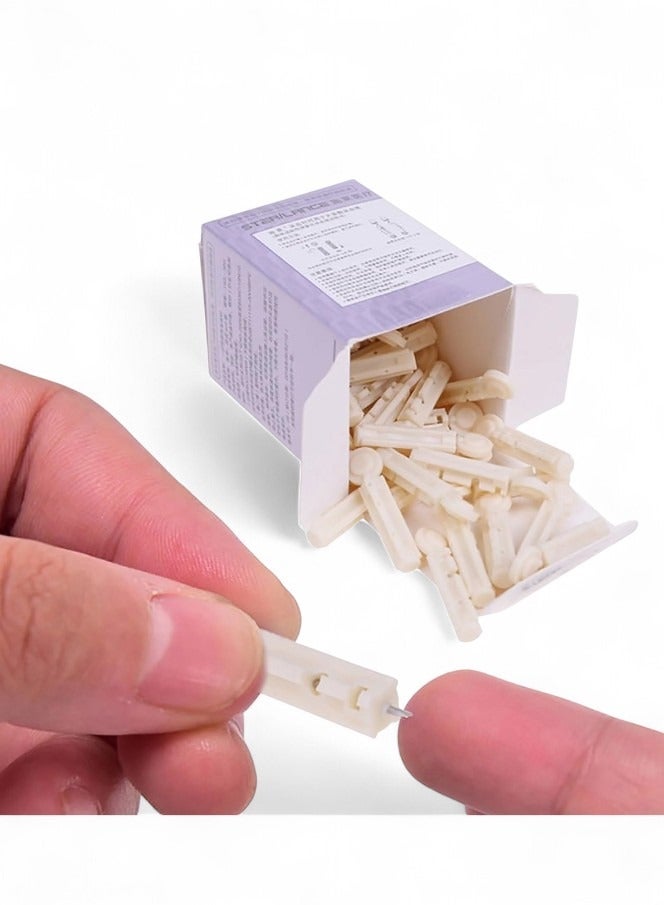 Generic 50 Blood Sugar Test Needles, Serrated Lancet Needles, Needles for Measuring Blood Sugar, Lancet Needles for Glucose Measurement, Blood Sugar Lancets, Serrated Lancet Needles for Testing, Lancet Needles for Blood Sugar Level Testing, Needles for Blood Sugar Measurement, Glucose Measurement Needles, Diabetic Lancet Needles, Blood Sugar Needles for Blood Testing, Needles for Glucose Testing, Blood Sugar Lancet Needles, Serrated Needles for Medical Testing  - Image 1
