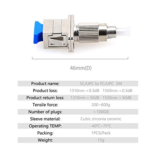 KELUSHI FTTH Optical Equipment Tool FC Male to SC Female Hybrid Flange Singlemode 9/125 SM Optical Fiber Adapter Connector for Digital Communication - Image 5