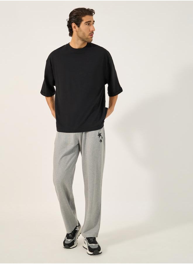 Styli - Mid Rise Relaxed Fit Terry Joggers - Image 1