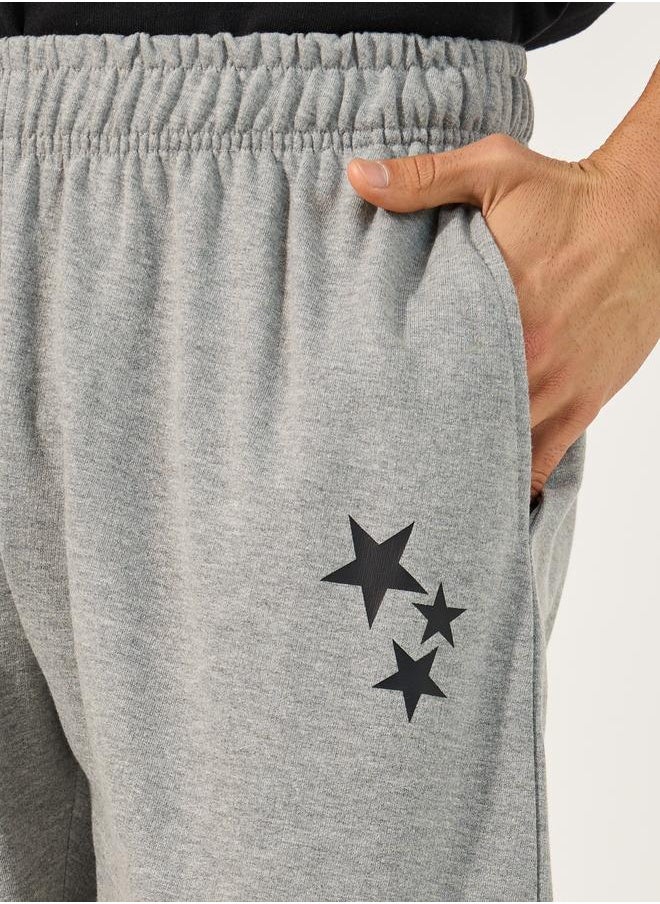 Styli Styli Mid Rise Printed Relaxed Fit Terry Joggers  - Image 4