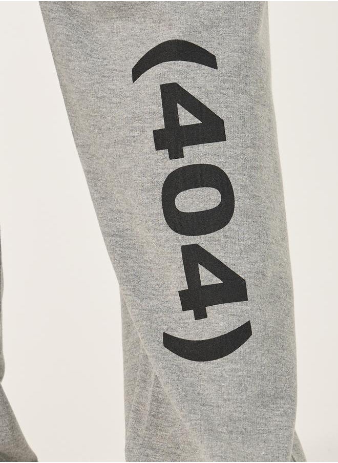Styli Styli Mid Rise Printed Relaxed Fit Terry Joggers  - Image 3