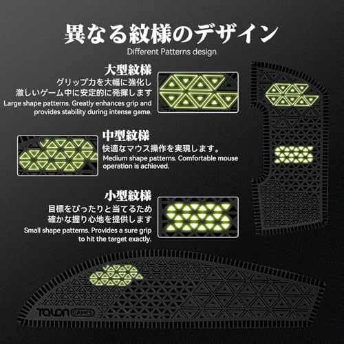 TALONGAMES Mouse Anti Slip Grip Tape Ultra Version Compatible with Razer Viper V3 Pro/Viper V4 Pro Gaming Mouse, Palm Sweat Absorption, Thin 0.5mm, Cut to Fit, Easy to Apply (Black) - Image 3
