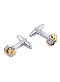 2 Tone Gold & Sliver Knot Cuff Links For French Tuxedo Shirt Stainless Steel Metal Shirt Cufflinks In Gift Box For Anniversary - pzsku/ZD08DFEBEC6A21395C205Z/45/_/1735816601/592cbfe9-69f7-4391-b6be-e05429ee6f3a