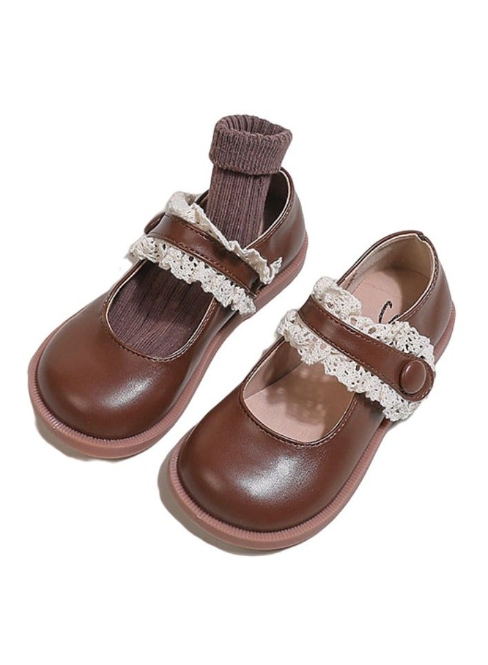 KUYING New Children's Casual Leather Shoes  - Image 1