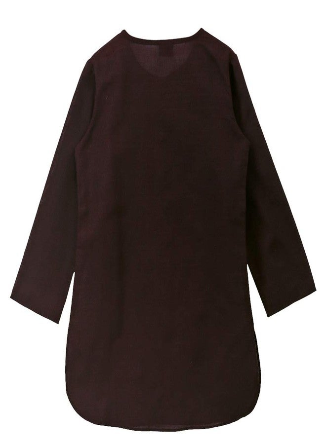 TWISHA Stylish Boys Kurta Pyjama with Ikkat jacket set-Black -5Y - Image 2