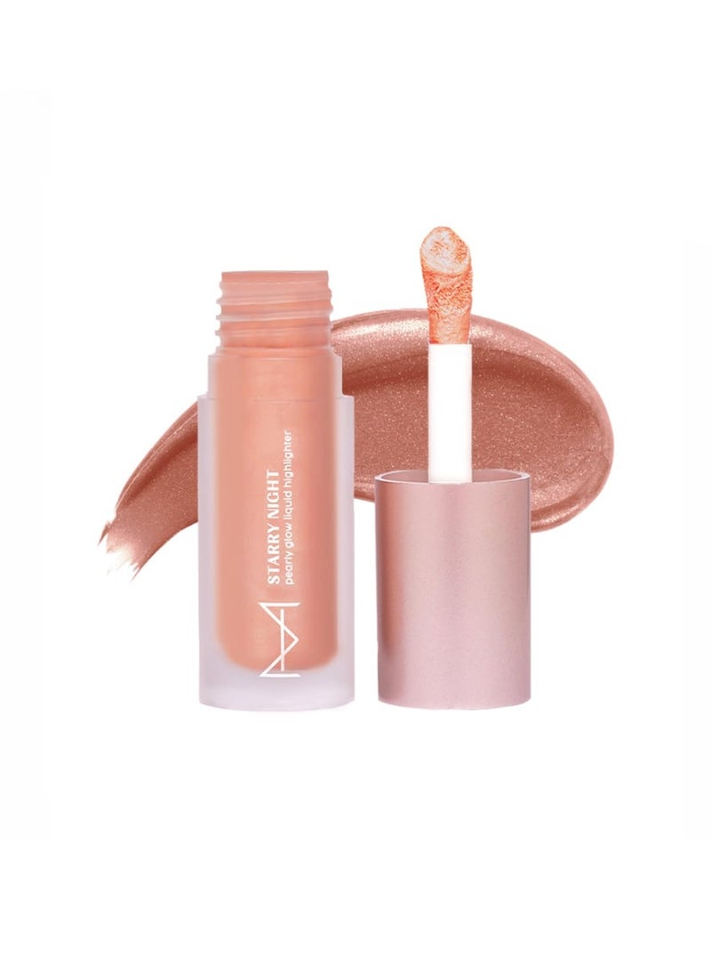 House Of Makeup Liquid Highlighter | High-glow, Smudge-proof Highlighter Makeup For All Skin Tones | 6 ml (Starburst, 6 ml) - Image 1