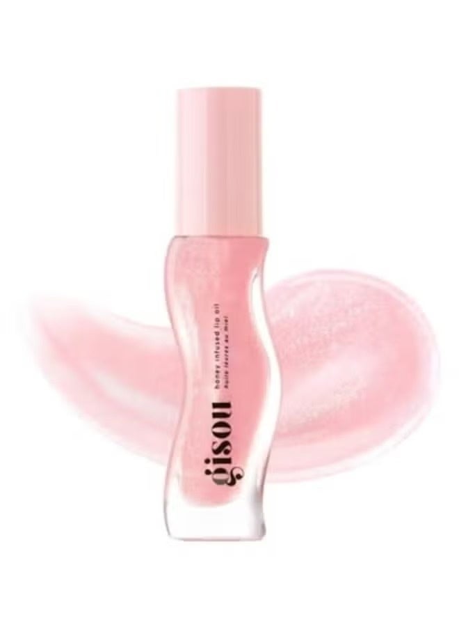 GISOU Honey Infused Lip Oil, Watermelon Sugar 8ml - Nourishing & Hydrating Lip Care - Image 1
