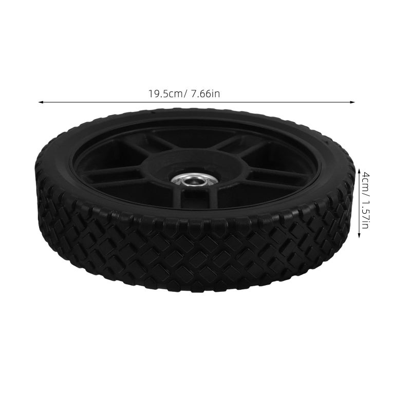 8 Inch Universal Lawn Mower Auxiliary Wheels Replacement Rubber Plastic Support Wheels - Image 3