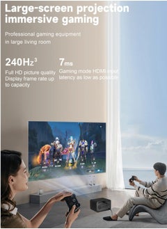 Umiio Umiio 4K Home Theater Projector Epic 300” Display with 5G WiFi & 1200 ANSI Brightness Big Picture Big Sound Big Fun  - Image 4