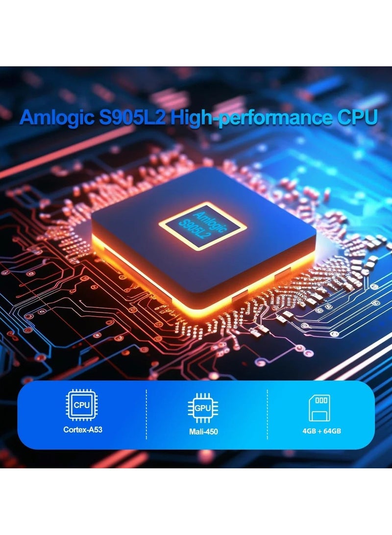 شوبيت أندرويد 13 صندوق التلفاز الذكي MX10 2.4G 5G تعيين الصندوق العلوي مع جهاز تحكم عن بعد 4K HD مخرج أندرويد تي في بوكس 4غيغابايت 64غيغابايت صندوق التلفاز - Image 2