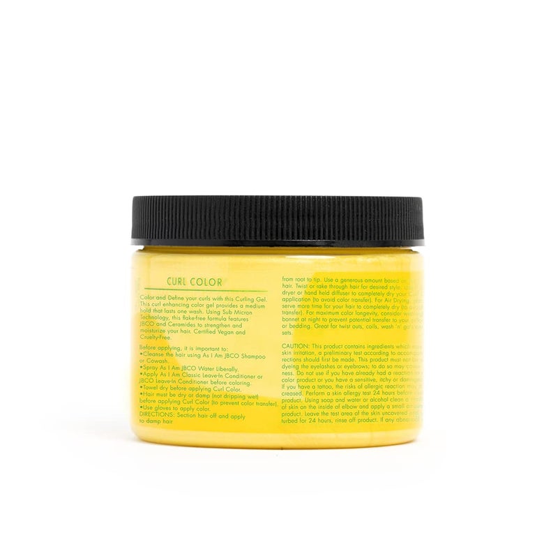 As I Am Curl Color - Lemon Yellow - 6 oz - Temporary Color & Curling Gel - Image 2