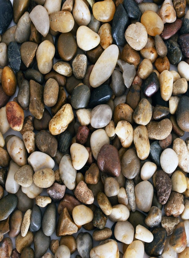Galashield River Rocks Polished Pebbles Decorative Stones Natural Aquarium Gravel (2 lb Bag) - Image 1