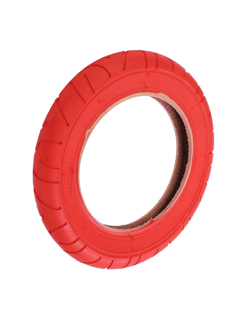 إطار خارجي مقاس 10 بوصات ، 10x2.0 مقاوم للاحتكاك للإطارات بدون أنبوبي DIY مضاد للانزلاق (أحمر)