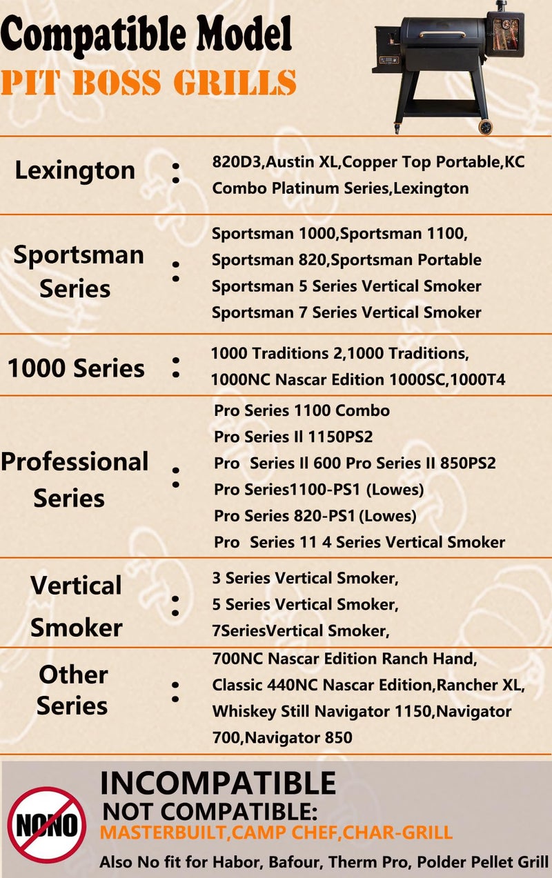 FCCUM 2-Pack Temp Meat Probe Replacement for Pit Boss Pellet Grills and Smokers, 3.5 mm Plug Thermometer Probes ï¼ŒCompatible with Pit Boss Series Pellet Grill - Image 2