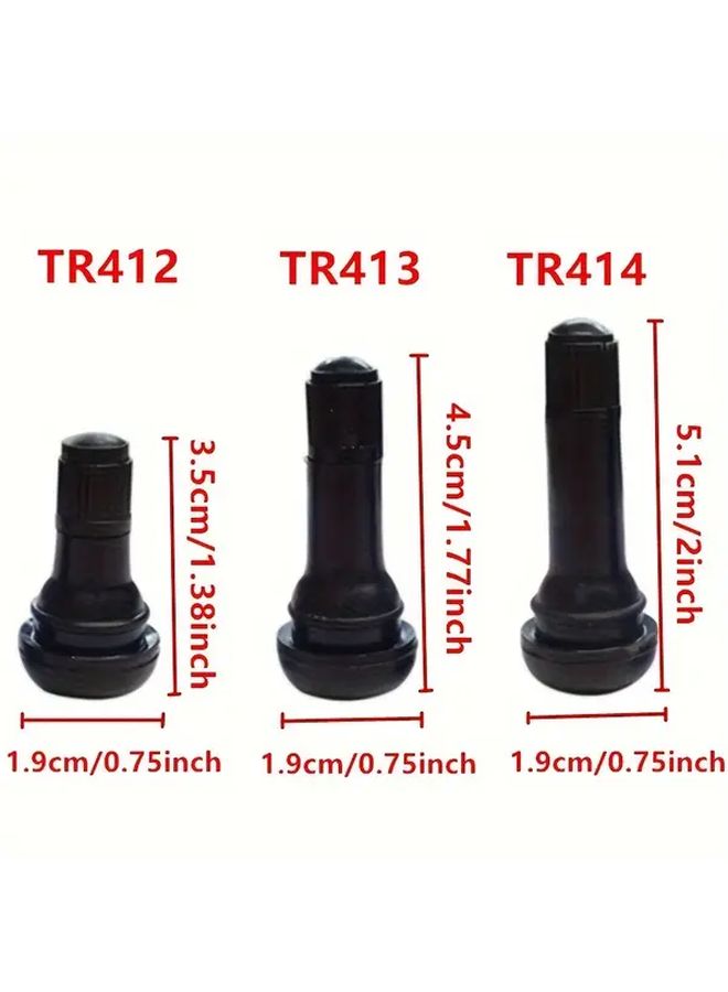 10pcs TR412 Rubber And Copper Tire Valve Stems For Car Motorcycle Wheel Accessories - Image 2