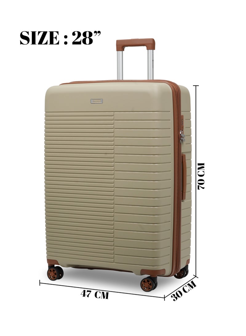 President "President 28" PP Series: Unbreakable Body | Anti-Theft Zipper | Original TSA Lock | Expandable Model-4996 ( Champagne ) - Image 5