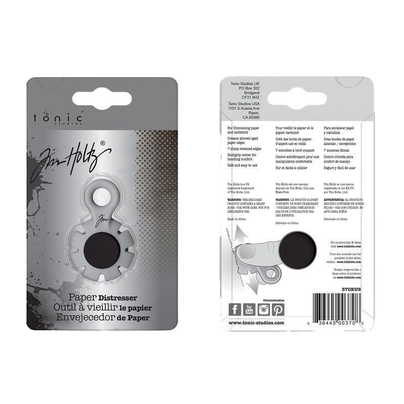 TONIC STUDIOS Tim Holtz Paper Distressing Tool - Scrapbook Supplies for Cardstock and Creating Rough Torn Edges - Distresser with 7 Recessed Blades - Image 3