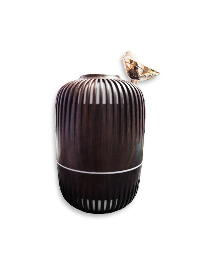 280ML Essential Oil Diffuser, Cool Mist Dispenser and Humidifier, Ultra Quiet, Colored Light LED , Automatic Shut Off, Long Lasting , Stylish Wooden Design for Home and Office - Image 1