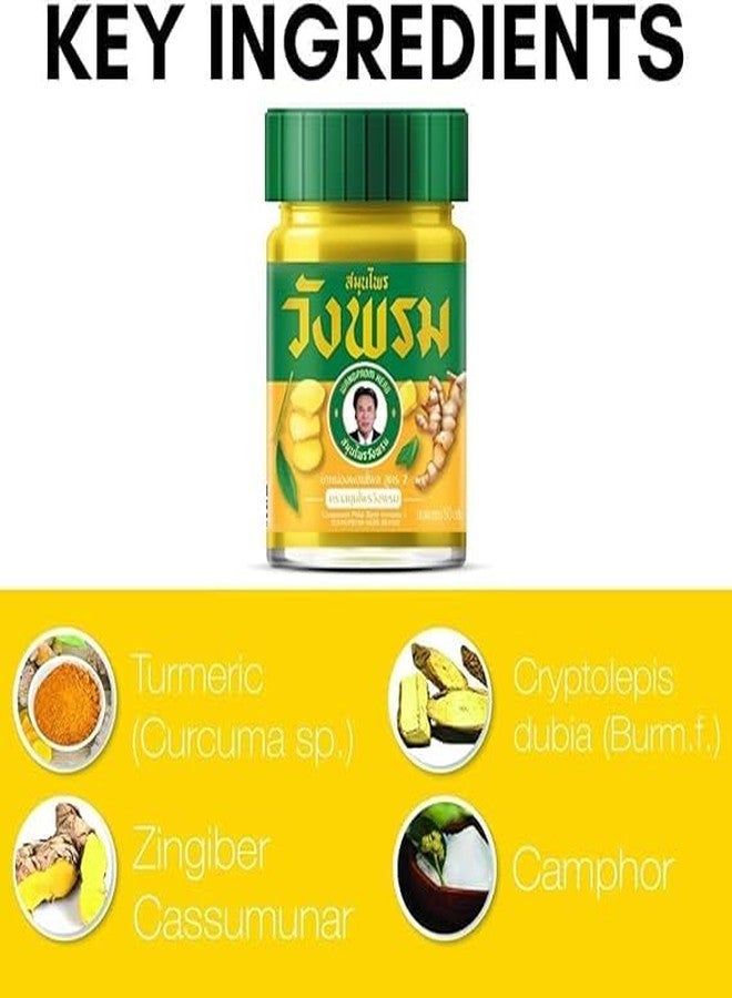 WANG PROM HERB Wangphrom Balm Thai Herbal Massage Pain Relief 50 G. - Image 2