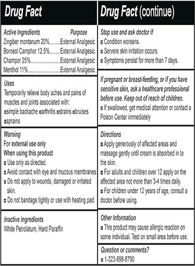 WANG PROM HERB Wangphrom Balm Thai Herbal Massage Pain Relief 50 G. - Image 4