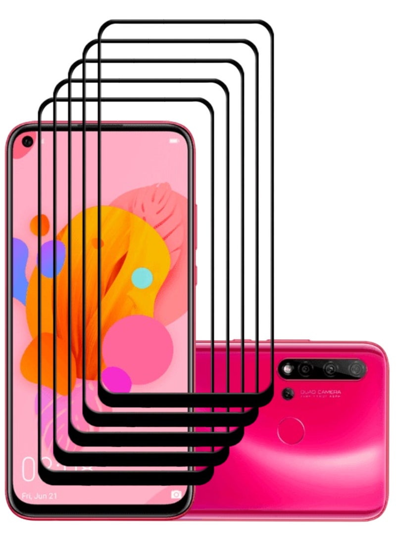 ACLIX 5 Pieces Antistatic ESD Dustproof Premium Quality High Definition Tempered Glass Screen Protector Designed For Huawei nova 5i - Image 1
