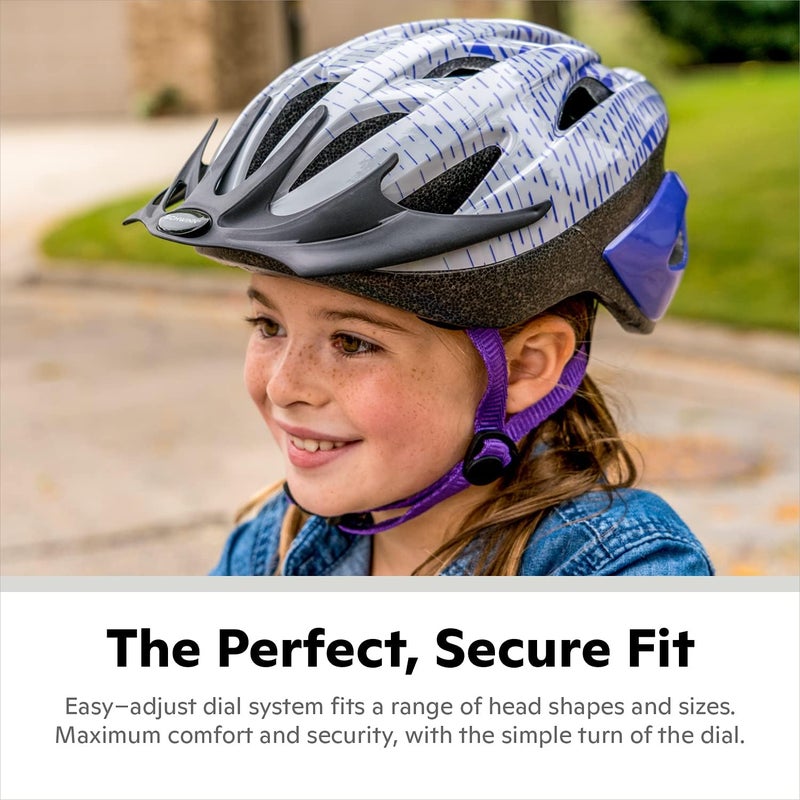 Schwinn Thrasher Kids Bike Helmet for Ages 5-8, Purple Pattern, CPSC Safety Certified - Image 4