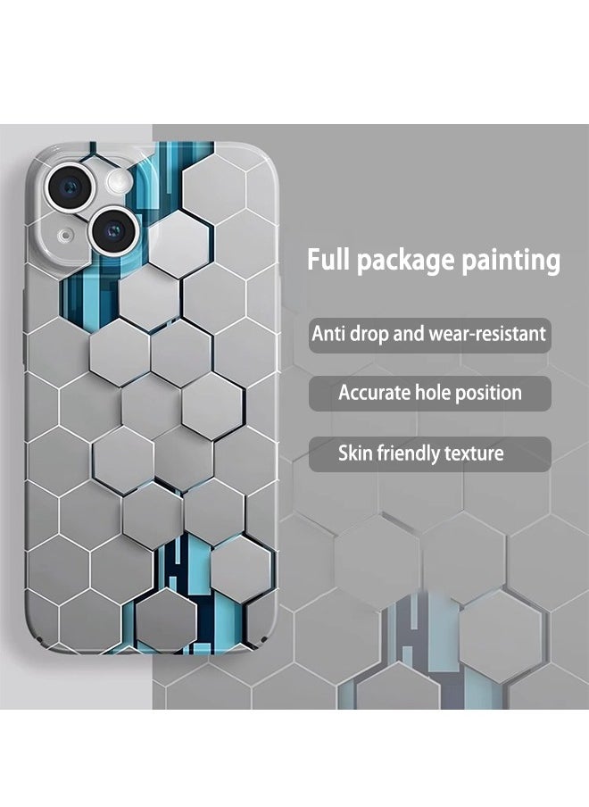 X-level - Mobile Phone Case for iPhone 15 with Color Airbrush Process All-Inclusive PC Hard Back Cover Anti-Wear Anti-Shock Anti-Fingerprints Slim and Lightweight Phone Skin - Image 1
