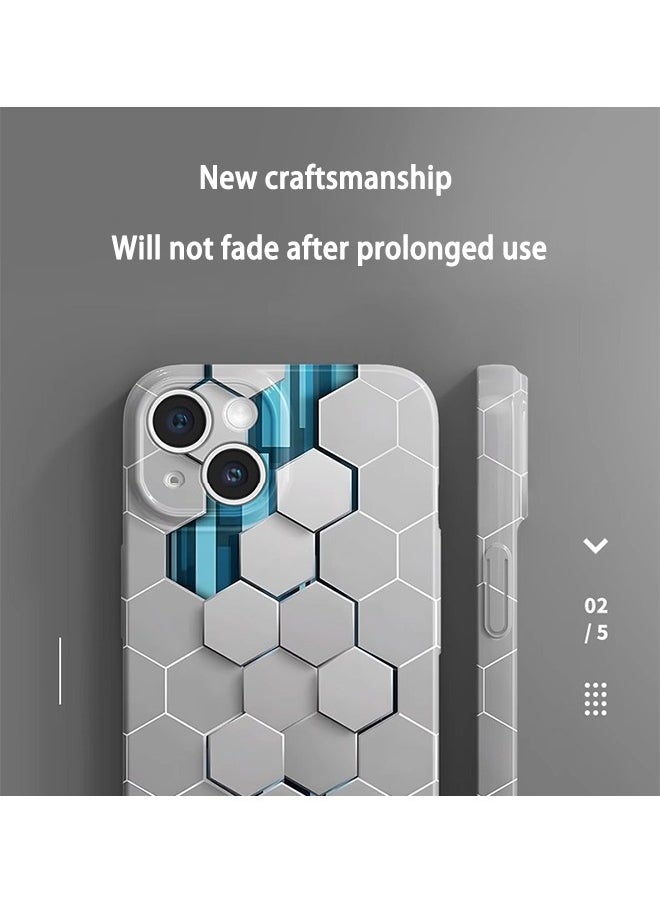 X-level - Mobile Phone Case for iPhone 15 with Color Airbrush Process All-Inclusive PC Hard Back Cover Anti-Wear Anti-Shock Anti-Fingerprints Slim and Lightweight Phone Skin - Image 1